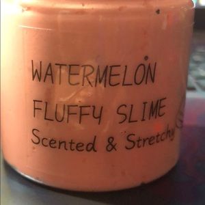 Watermelon fluffy slime